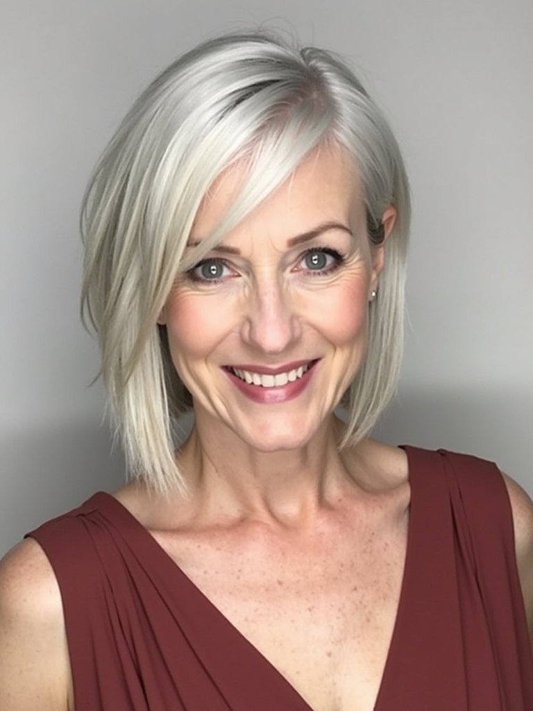 Hairstyles For Thin Hair Fine Over 50: The Razor Cut Bob