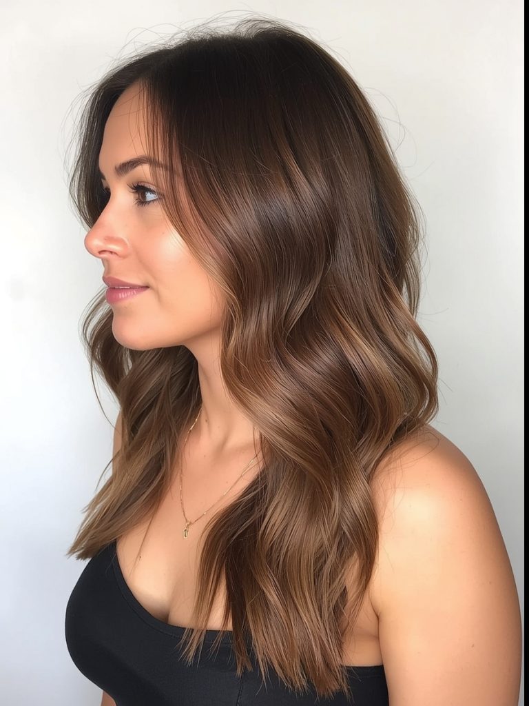 Collarbone Length Hair: With a Deep Side Part