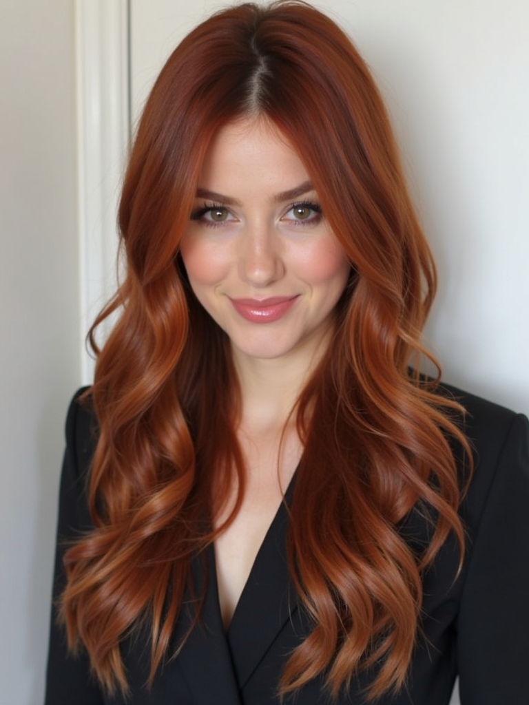 39 Copper Hair Color Ideas: Deep Mahogany Copper