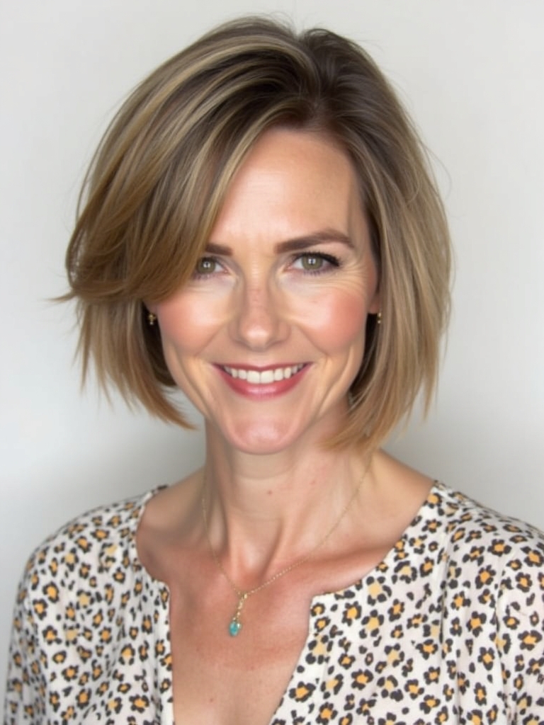 Hairstyles For Thin Hair Fine Over 50: The A-Line Bob