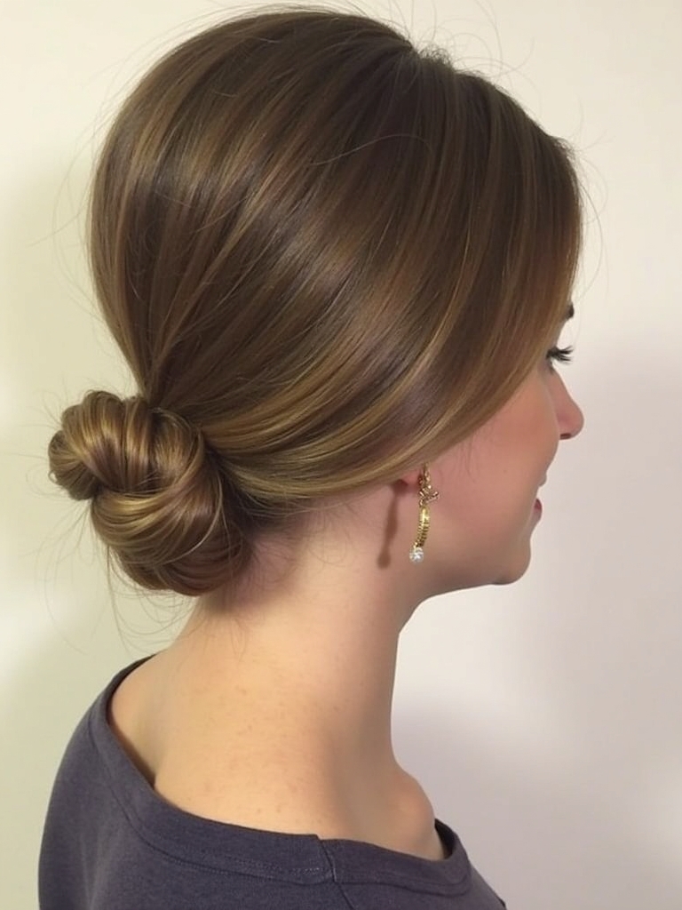 Collarbone Length Hair: Tucked Behind the Ears