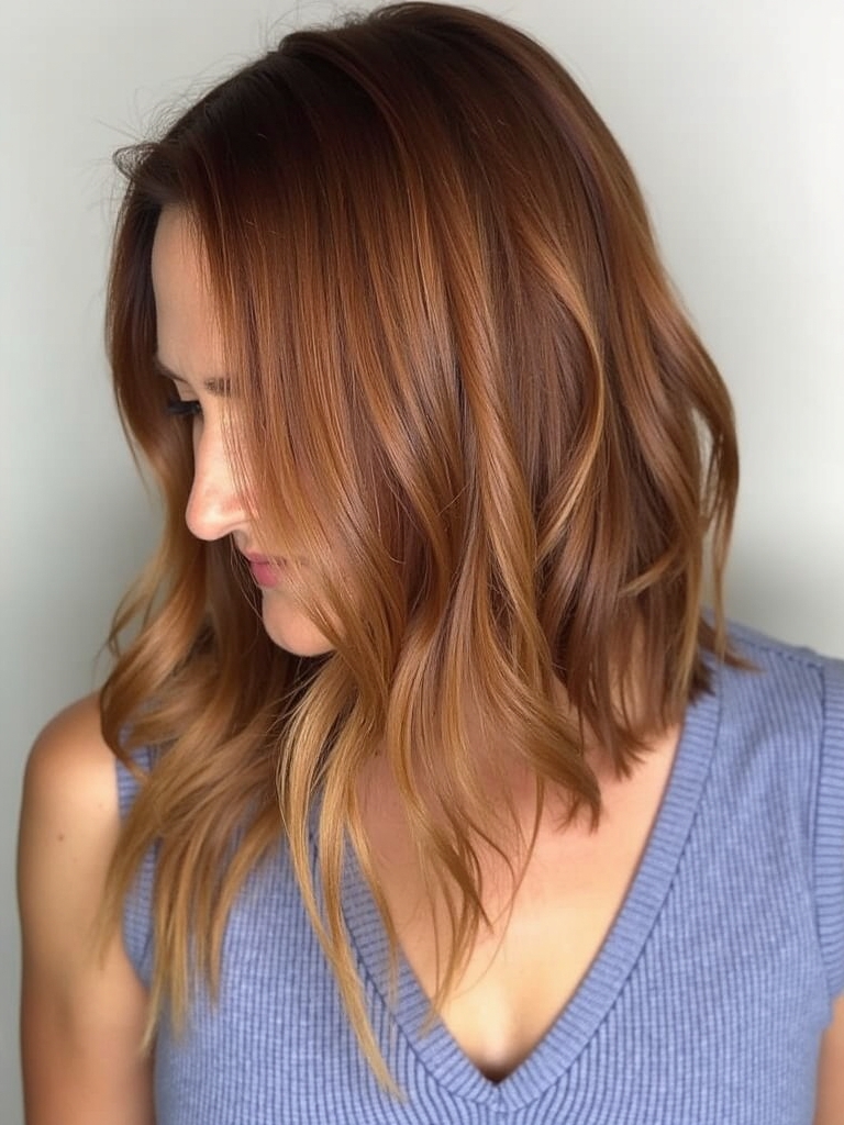 39 Copper Hair Color Ideas: Copper Babylights