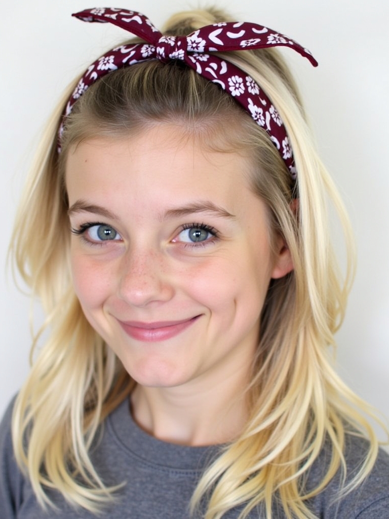 Hairstyles For School: The Bandana Style