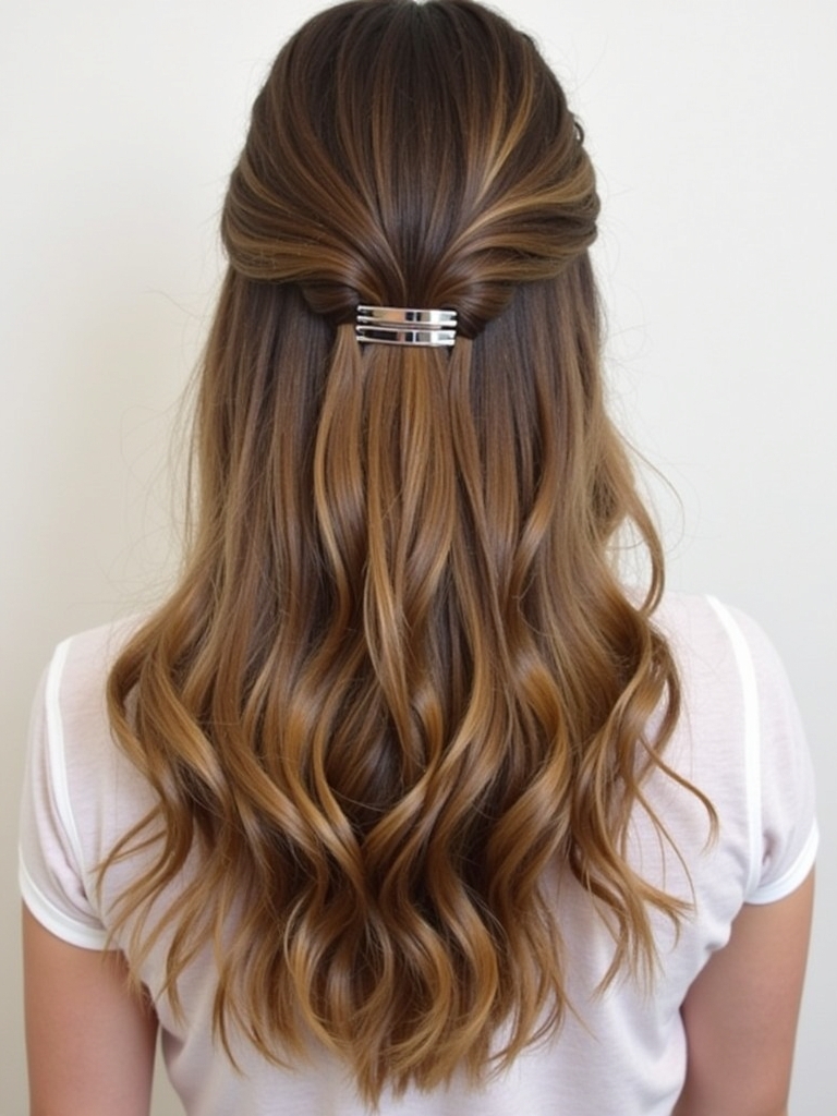 Collarbone Length Hair: With Hair Clips