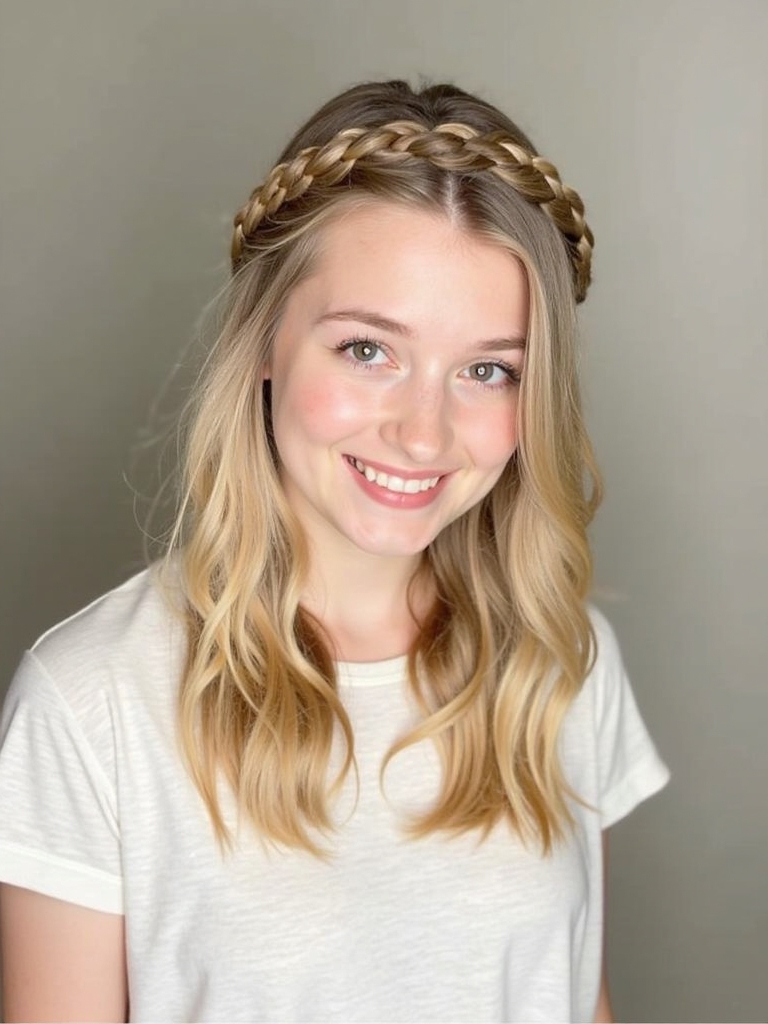 Hairstyles For School: The Half-Up Dutch Braid
