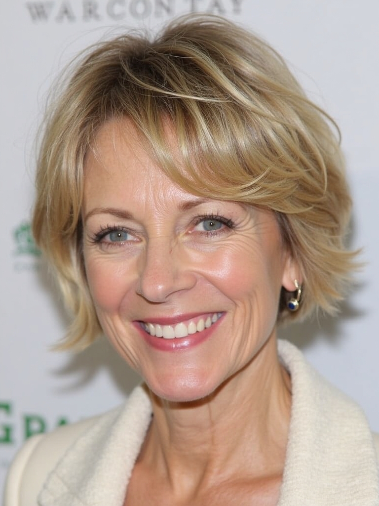 Hairstyles For Thin Hair Fine Over 50: The Soft Layered Bob