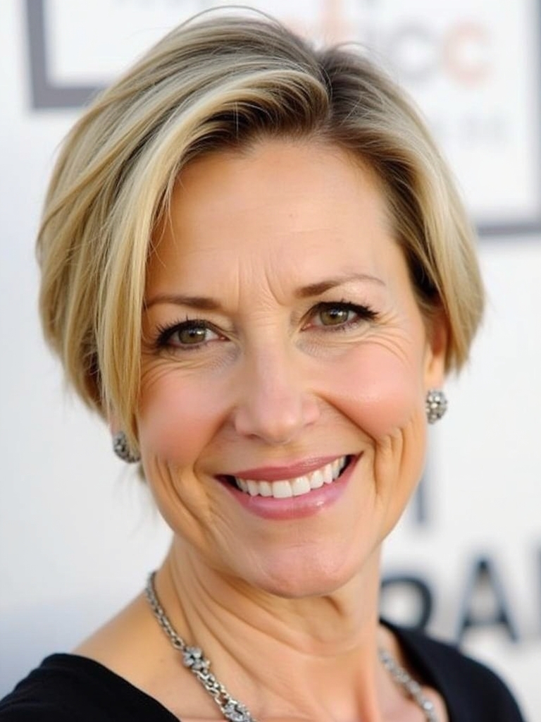 Hairstyles For Thin Hair Fine Over 50: The Feathered Crop