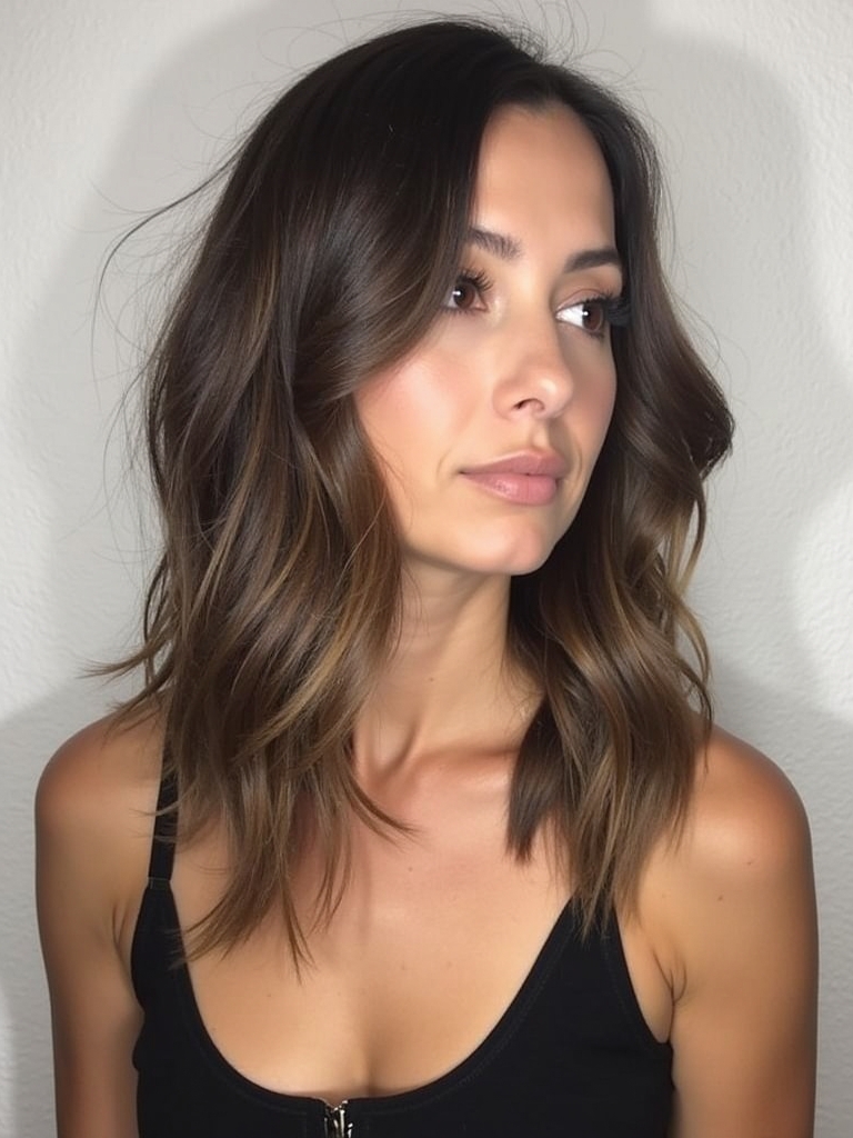 Collarbone Length Hair: Textured Lob