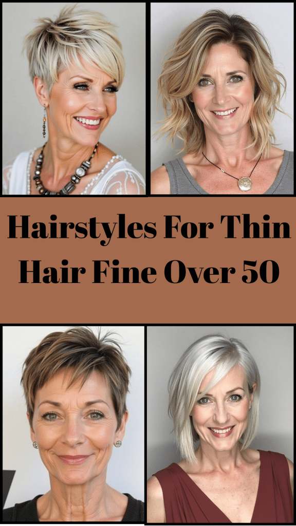 Hairstyles For Thin Hair Fine Over 50