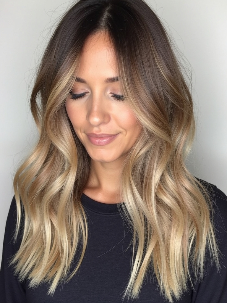 Fall Bronde Balayage: Honey Almond Glaze