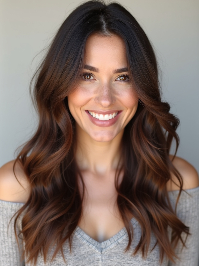 Fall Brown Hair: Red-Brown Ombre