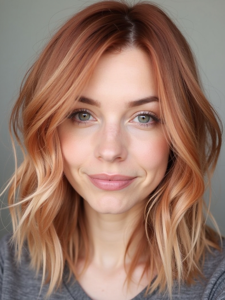 Dusty Copper Peach: 39 Copper Peach Hair Color Ideas