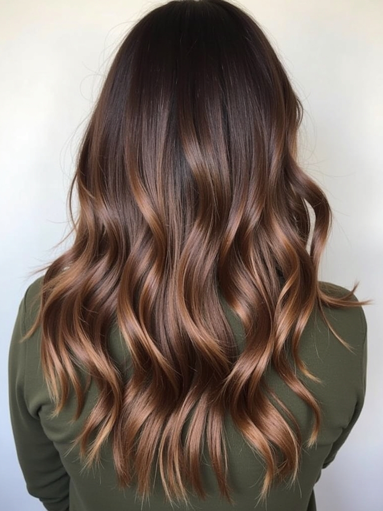 Fall Brown Hair: Deep Mahogany with Plum Undertones