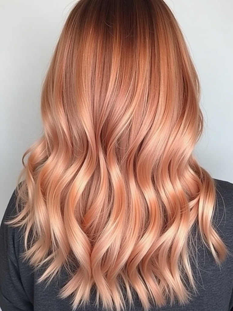 Sun-Kissed Copper Peach: 39 Copper Peach Hair Color Ideas