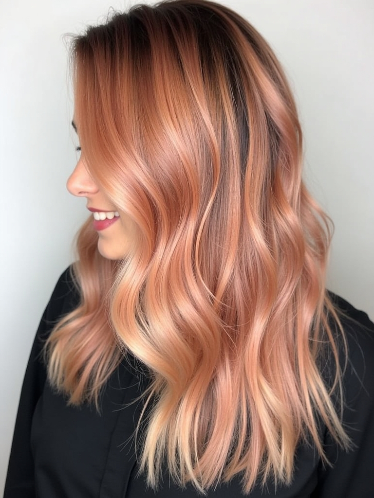 Crimson Copper Peach: 39 Copper Peach Hair Color Ideas