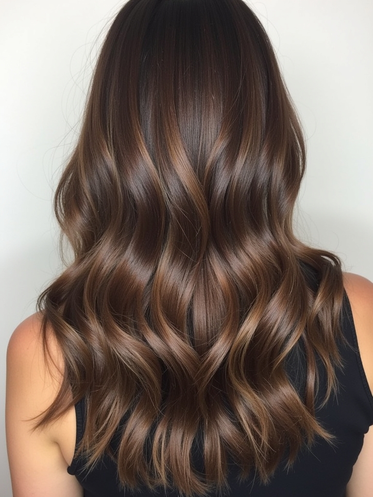 Fall Brown Hair: Honeycomb Highlights