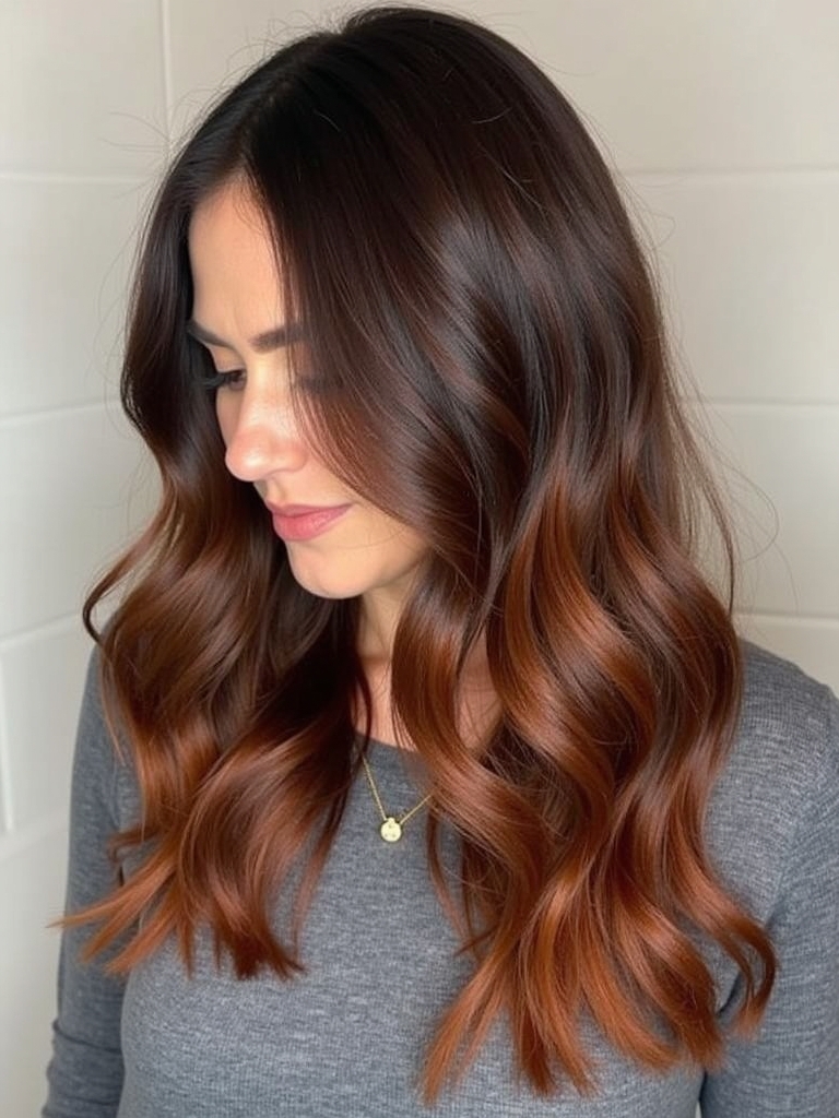 Fall Brown Hair: Caramel Drizzle