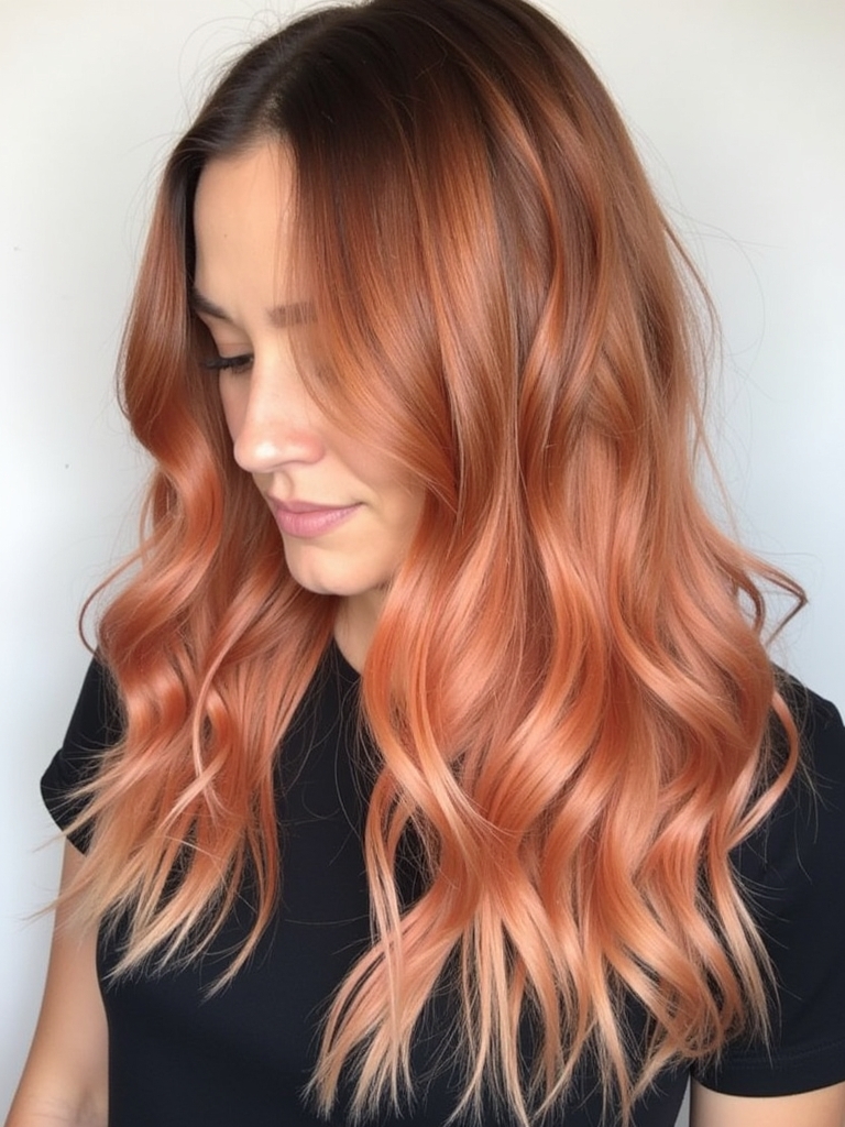 Coral Copper Peach: 39 Copper Peach Hair Color Ideas