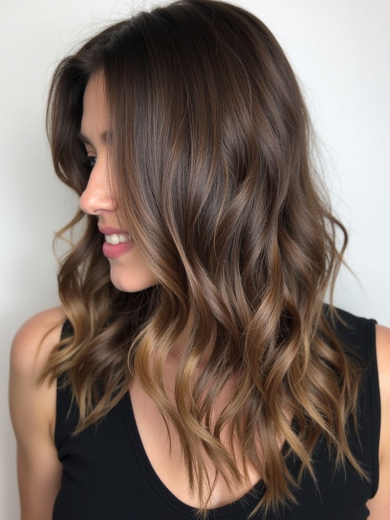 Dark Caramel Balayage: Dark Chocolate Melt