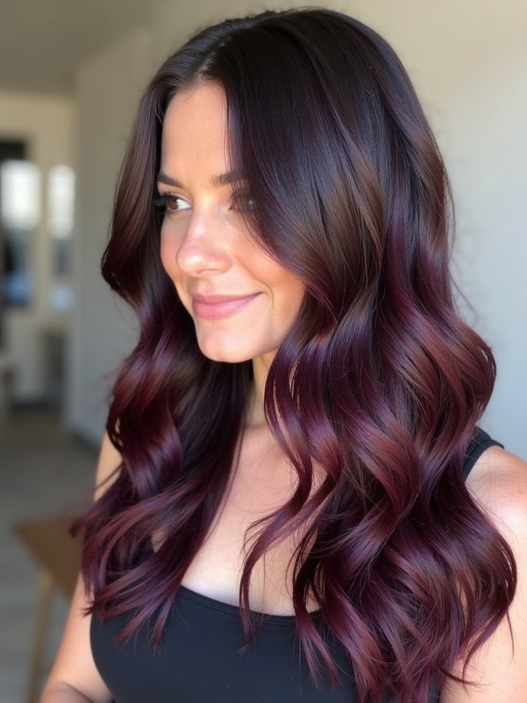 Fall Brown Hair: Chocolate with Auburn highlights