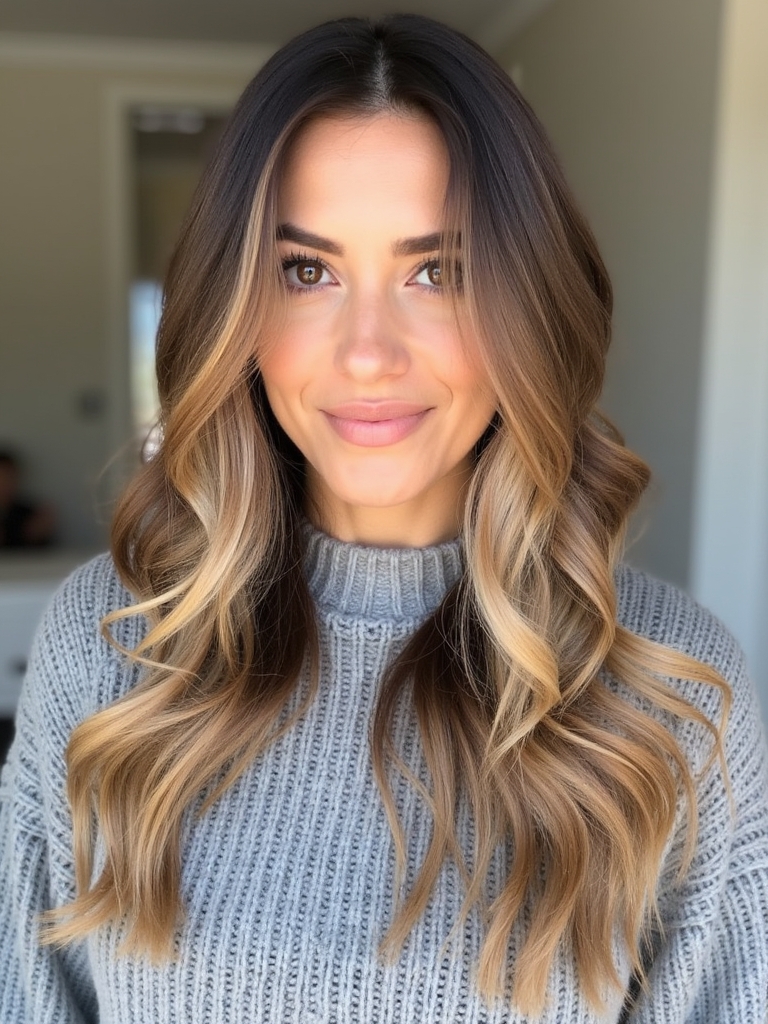 Winter Hair Color Ideas: Warm Hazelnut