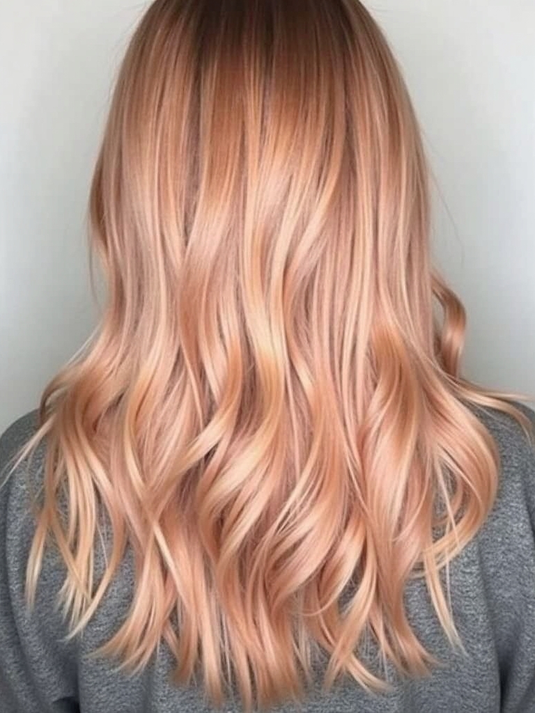 Rose Gold Copper Peach: 39 Copper Peach Hair Color Ideas