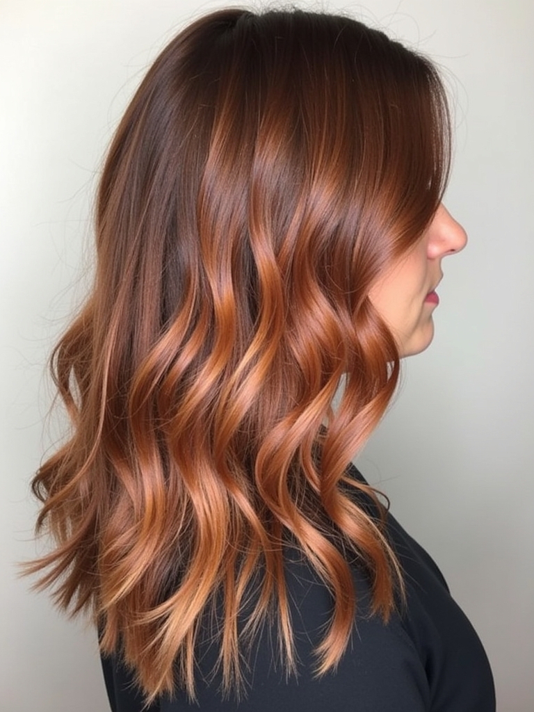 Mahogany Copper Peach: 39 Copper Peach Hair Color Ideas