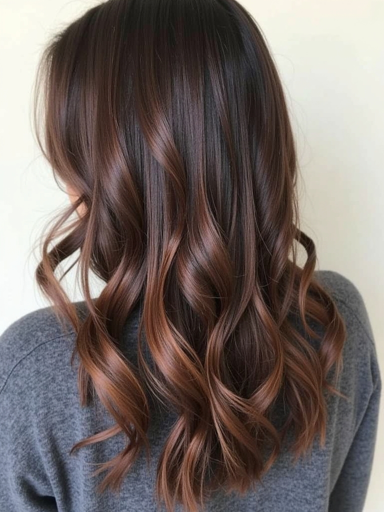 Dark Caramel Balayage: Brown Sugar Blend