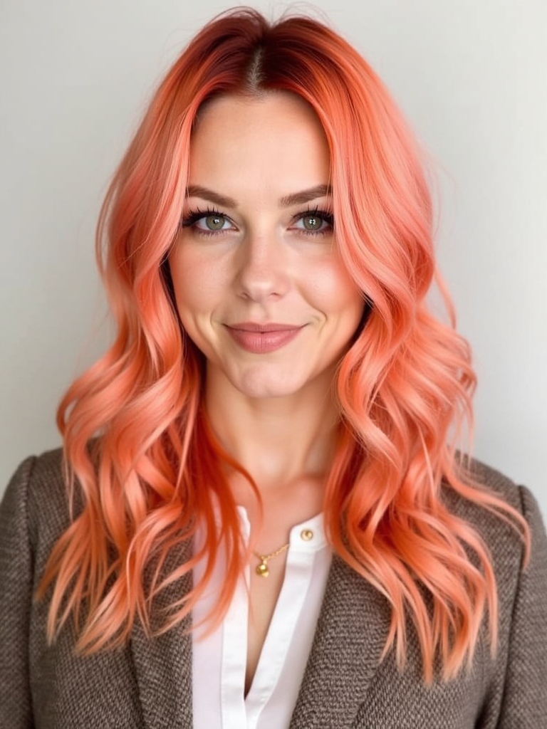 Copper Peach Ribbons: 39 Copper Peach Hair Color Ideas