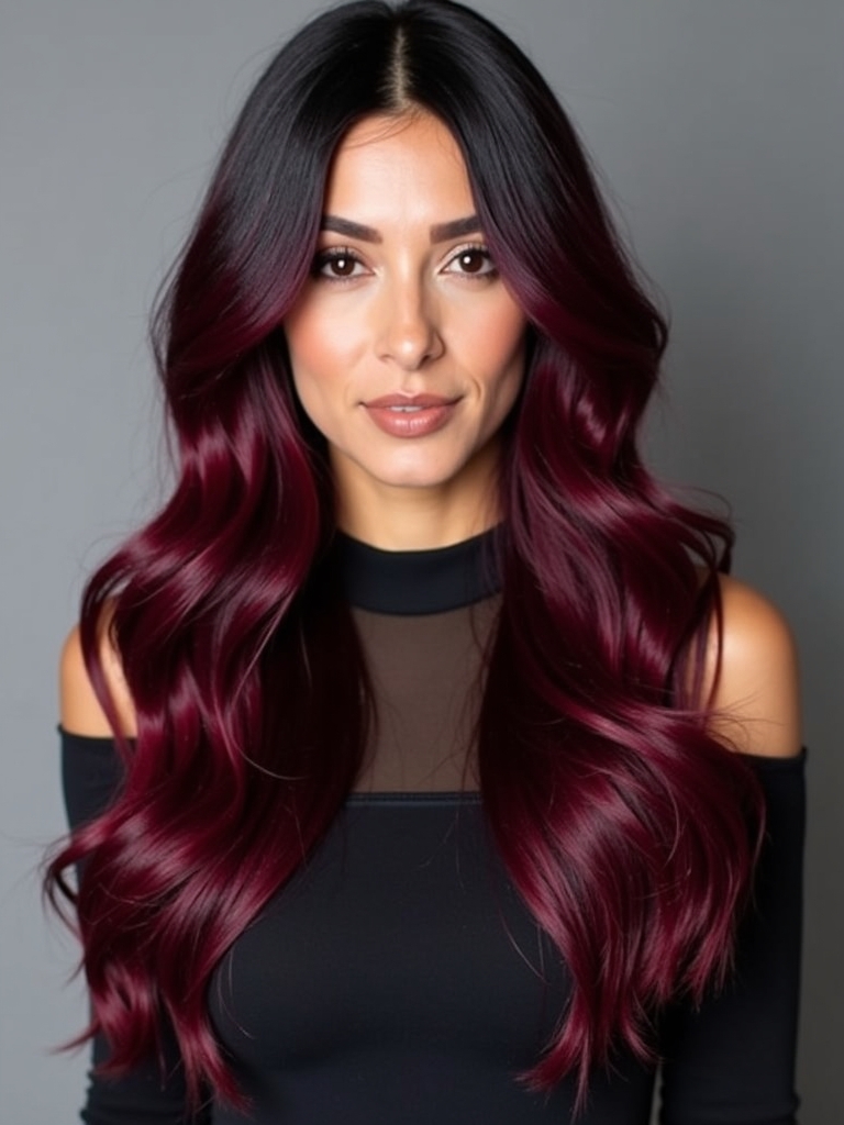 Winter Hair Color Ideas: Rosewood Balayage