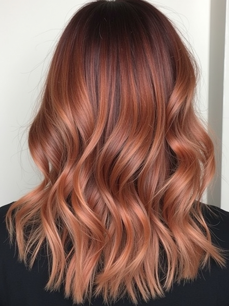 Copper Peach Sombre: 39 Copper Peach Hair Color Ideas