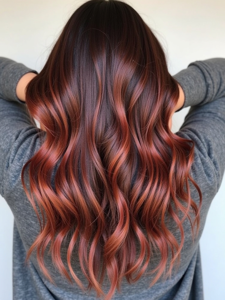 Fall Brown Hair: Espresso with Gold Babylights