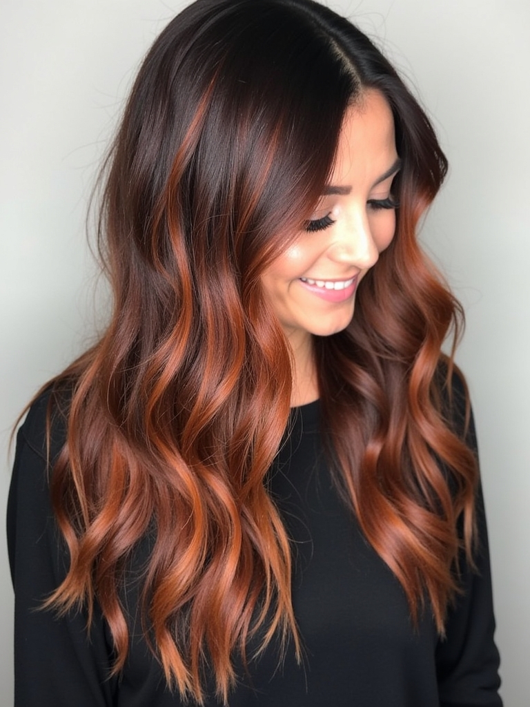 Winter Hair Color Ideas: Frosted Mocha
