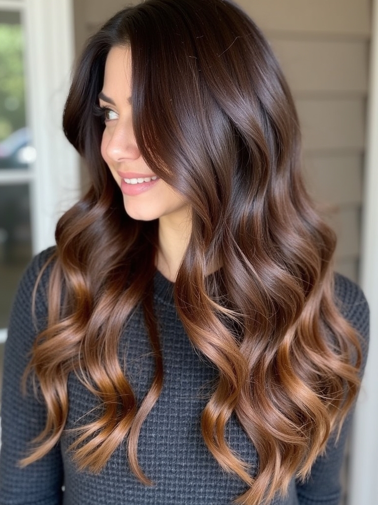 Winter Hair Color Ideas: Honey Ombre