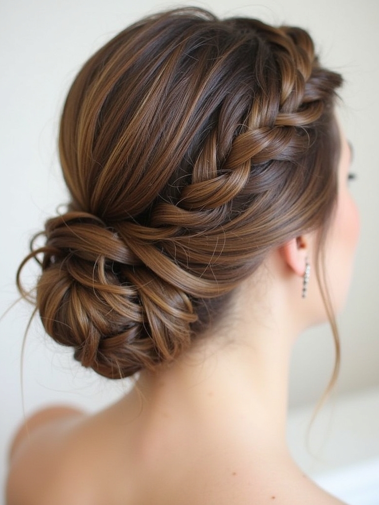 Braids Hairstyles Updo: Braided Top Knot