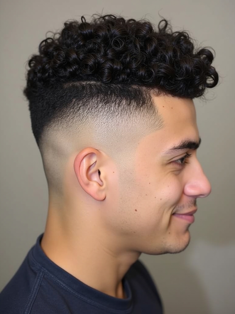 The Natural Fringe for Men's Curly Hair
