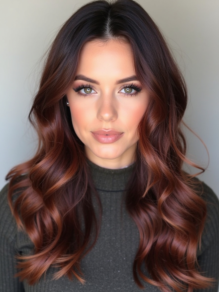 Fall Brown Hair: Chestnut with Honey Blonde Tips