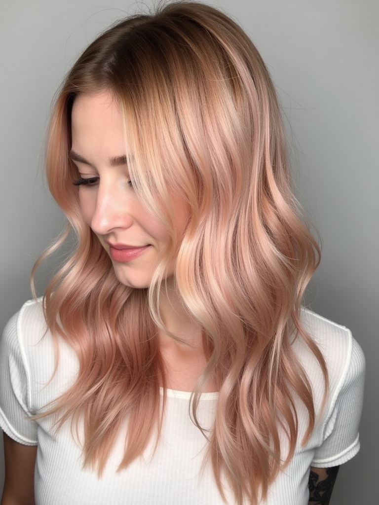 Copper Peach Updo: 39 Copper Peach Hair Color Ideas