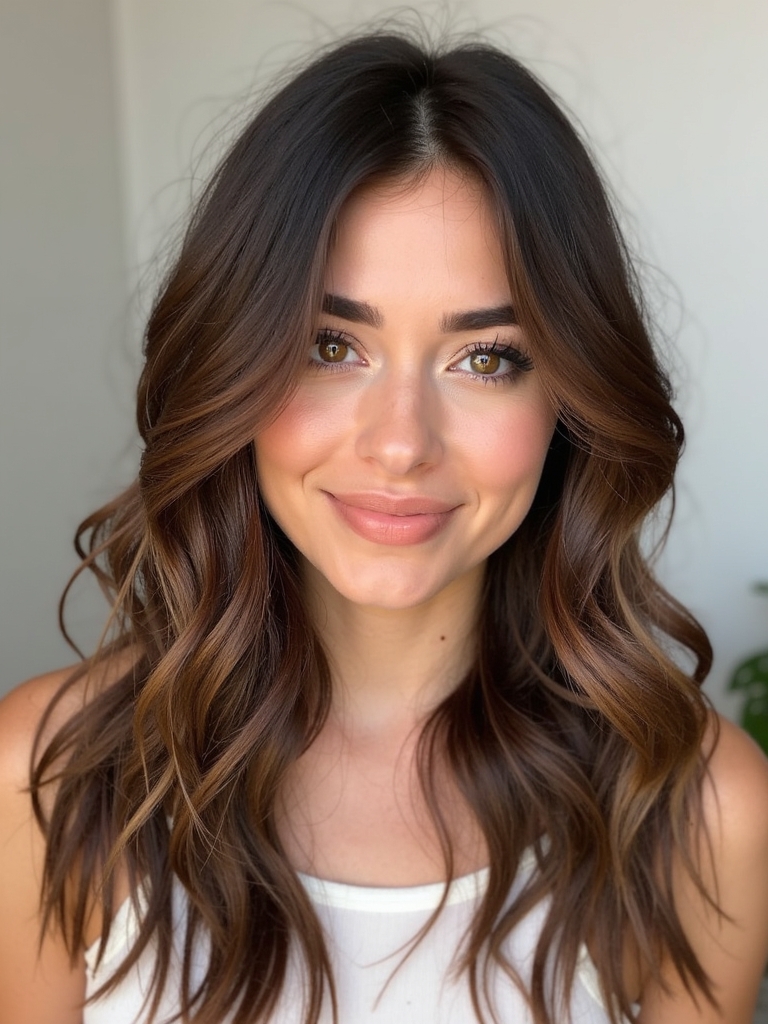 Fall Brown Hair: Chocolate Chestnut Balayage