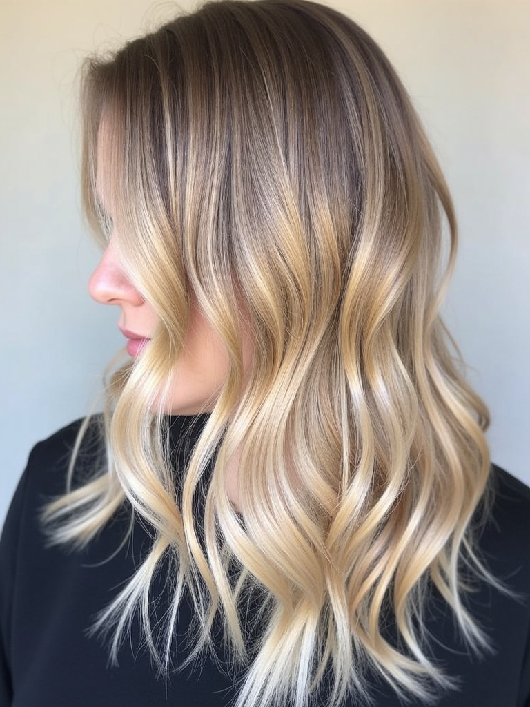 Fall Hair Colors For Blondes: Burnt Caramel Highlights