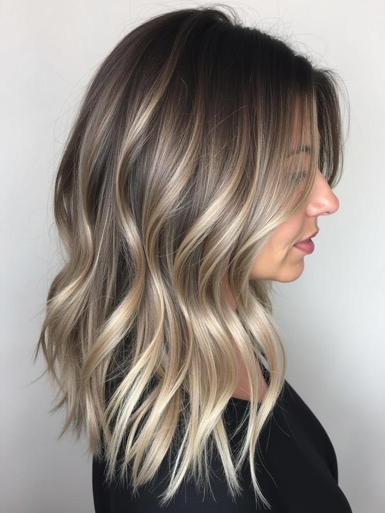 Cool Tone Brown Hair: Cool Bronde Balayage