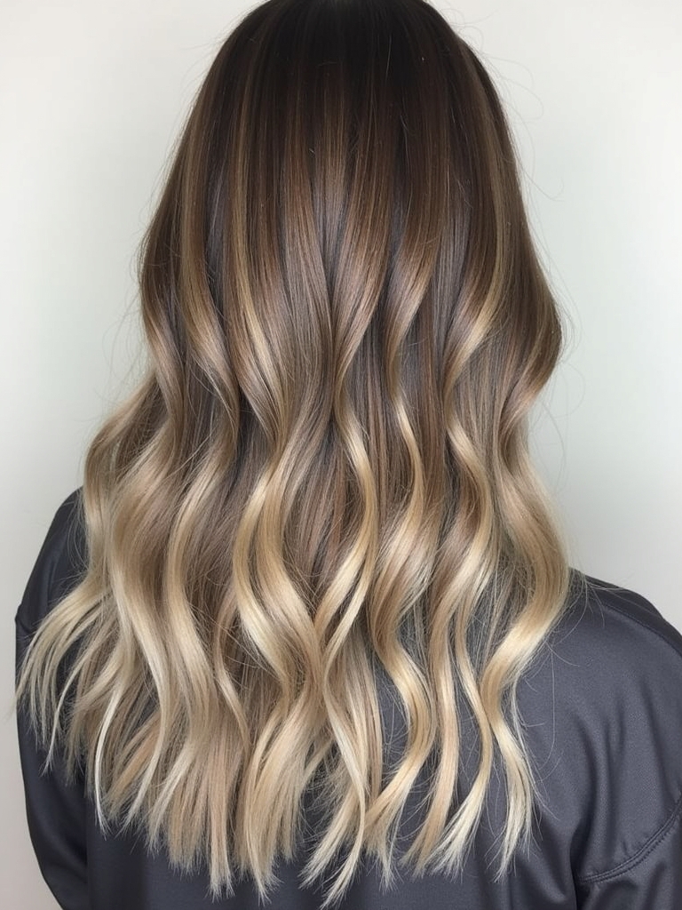 Brunette Balayage Hair: Cool Beige Balayage