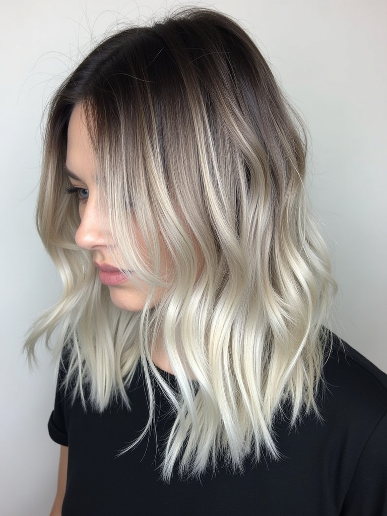 Fall Hair Colors For Blondes: Dark Blonde with Golden Ends