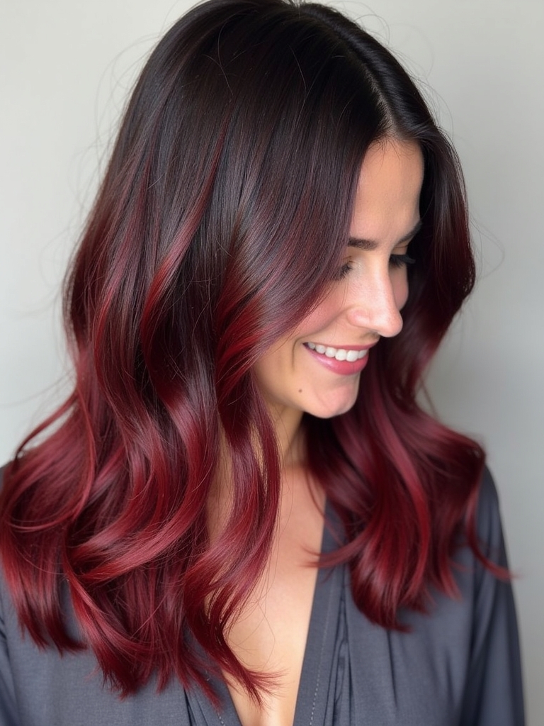 Brunette Balayage Hair: Mushroom Brunette Blend
