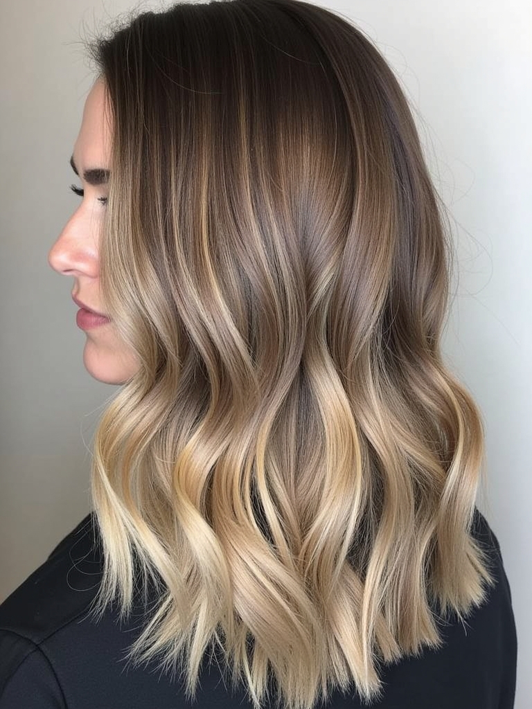 Brunette Balayage Hair: Creamy Caramel Ribbons