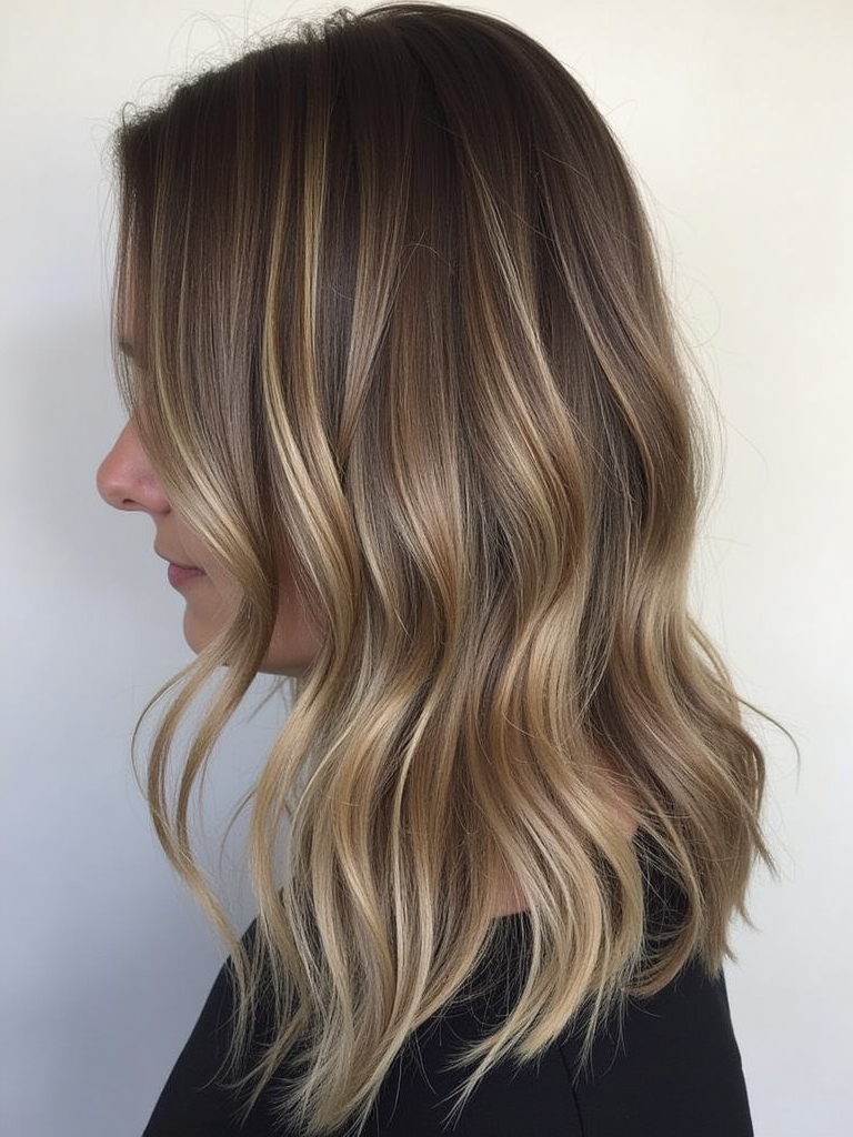 Mushroom Bronde High Bun