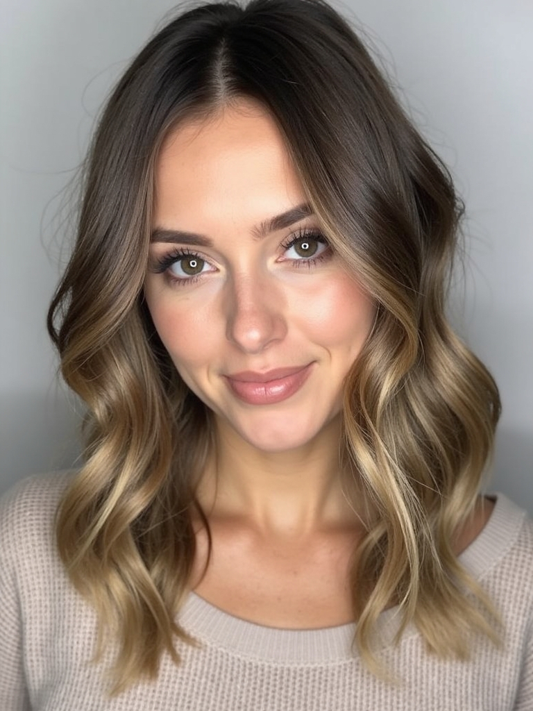 Mushroom Bronde Crown Braid
