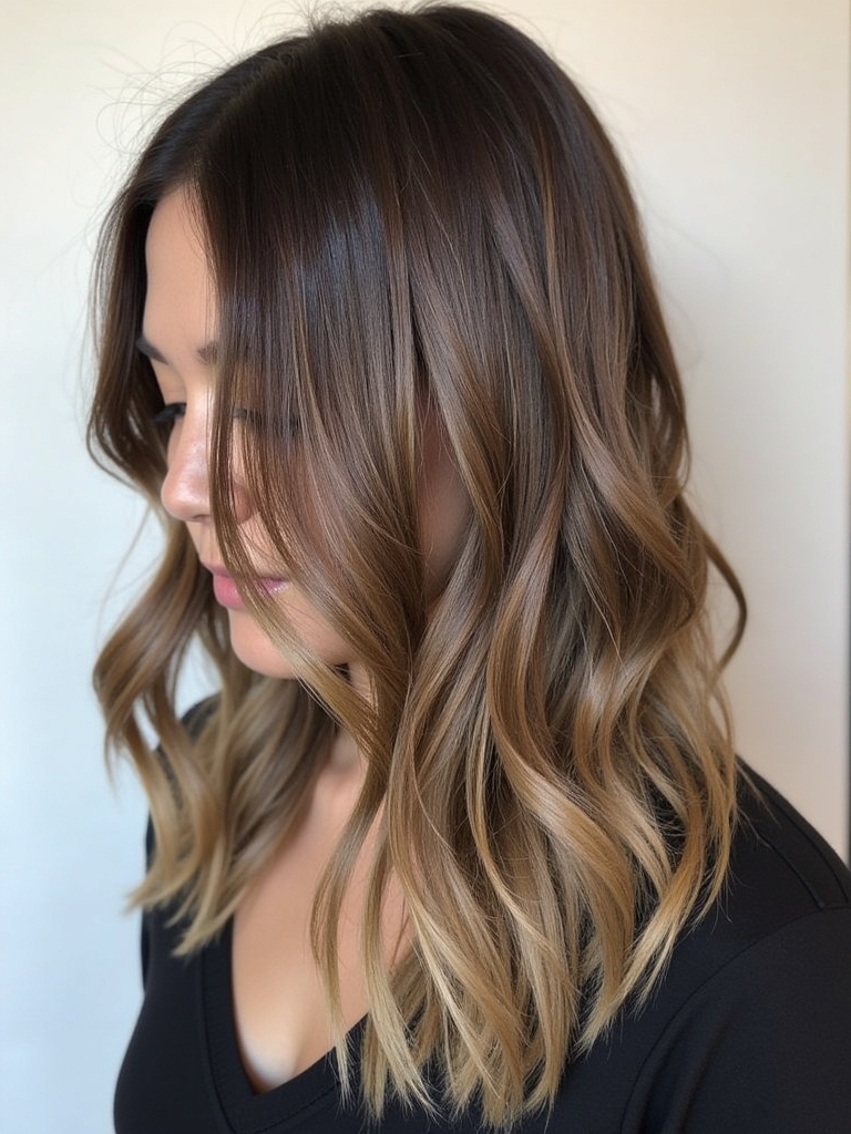 Mushroom Bronde Sleek Ponytail