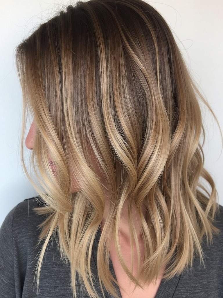 Mushroom Bronde With Golden Undertones