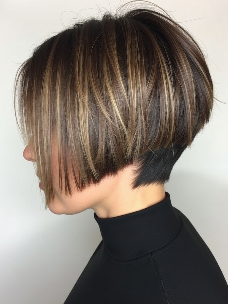 Mushroom Bronde With Caramel Swirls